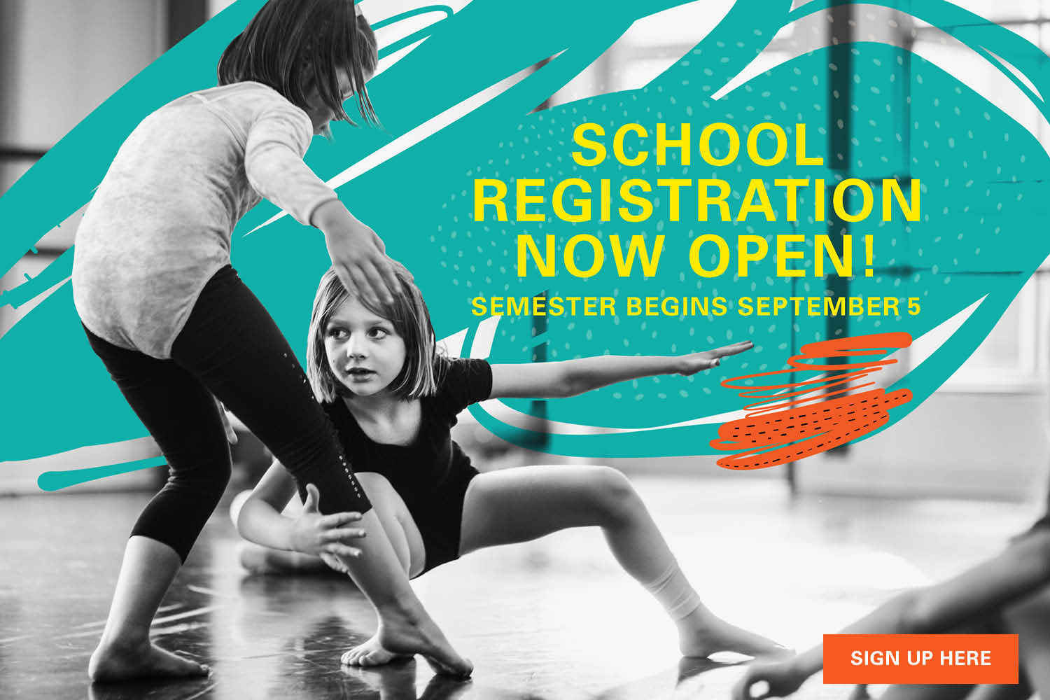 School registration for summer classes poster